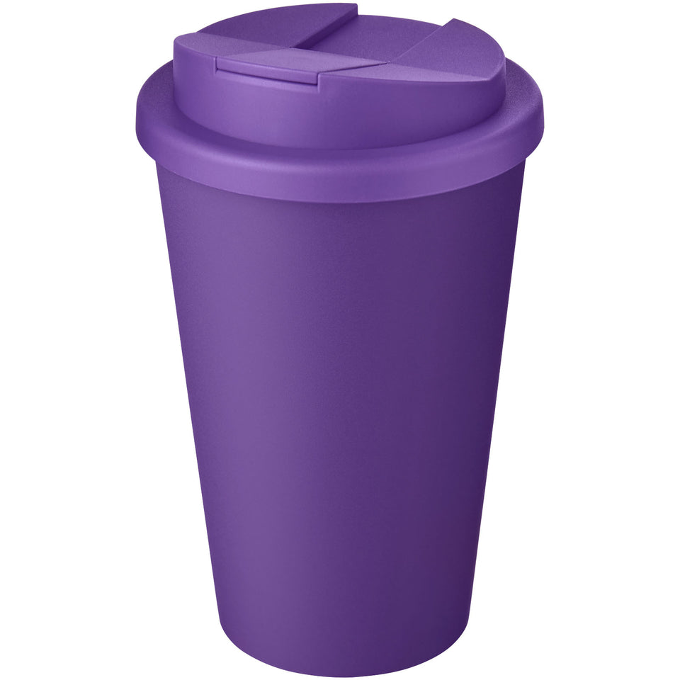Tazza Americano® Eco da 350 ml in materiale riciclato e con coperchio ermetico personalizzato con logo - Pubblienne