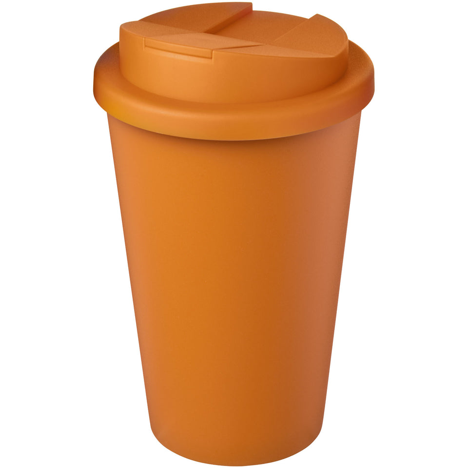 Tazza Americano® Eco da 350 ml in materiale riciclato e con coperchio ermetico personalizzato con logo - Pubblienne