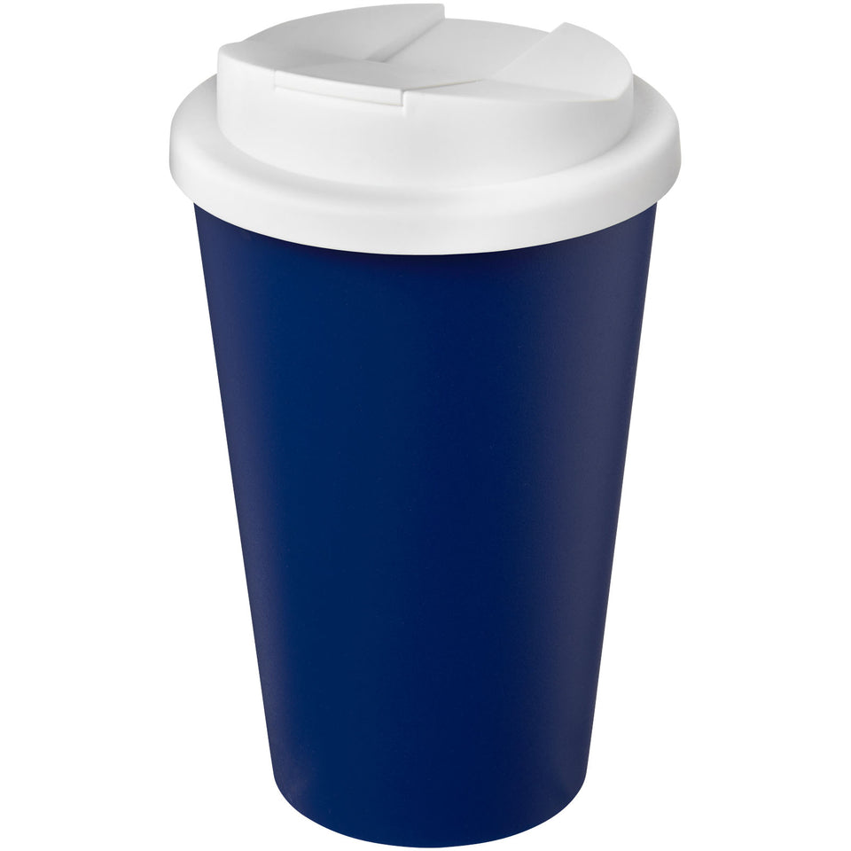 Tazza Americano® Eco da 350 ml in materiale riciclato e con coperchio ermetico personalizzato con logo - Pubblienne