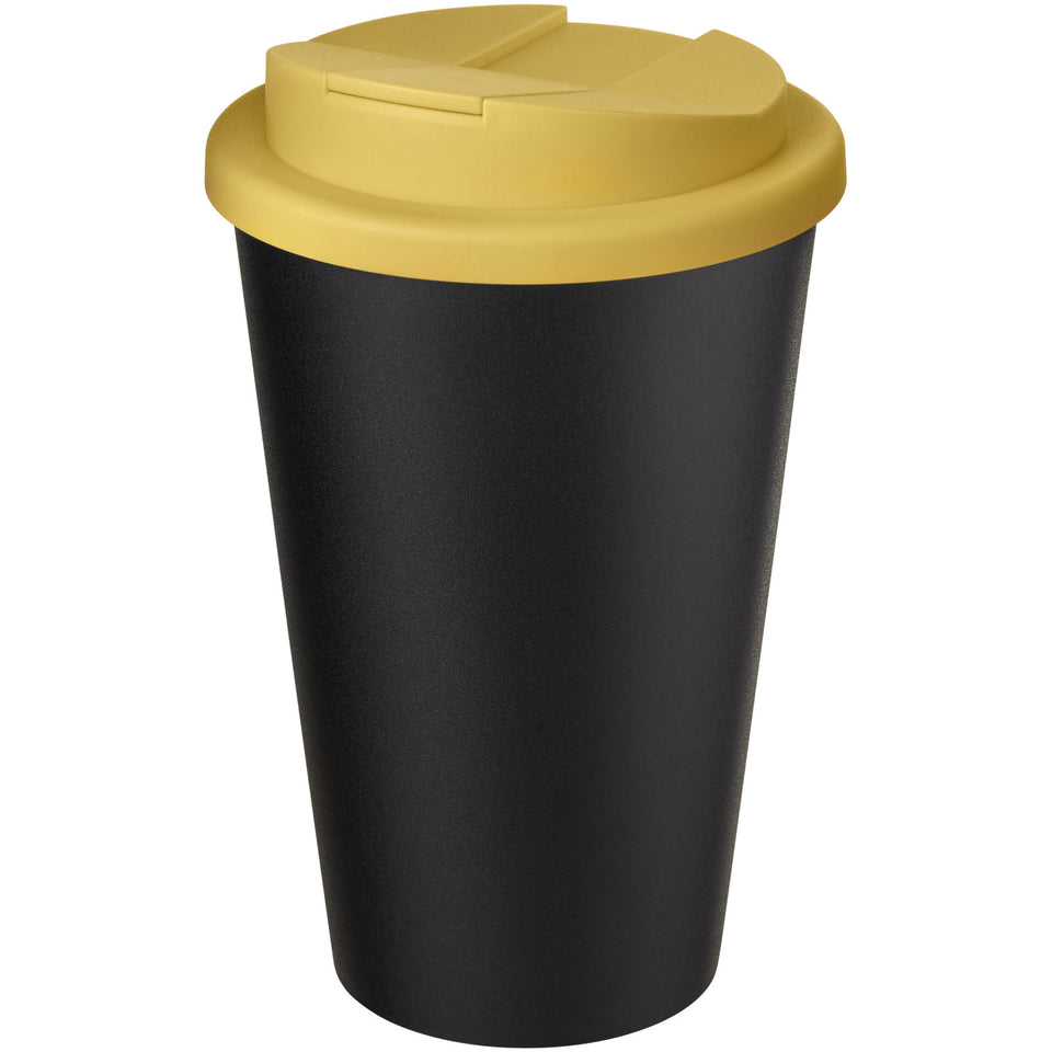 Tazza Americano® Eco da 350 ml in materiale riciclato e con coperchio ermetico personalizzato con logo - Pubblienne