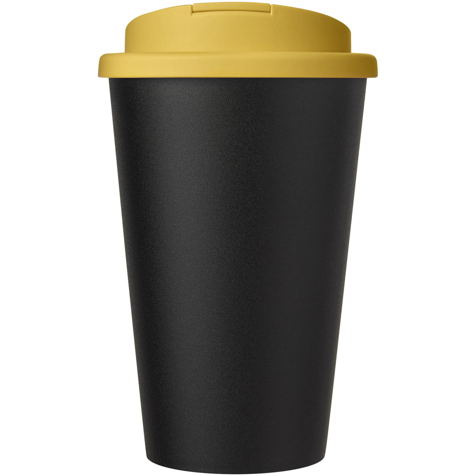 Tazza Americano® Eco da 350 ml in materiale riciclato e con coperchio ermetico personalizzato con logo - Pubblienne
