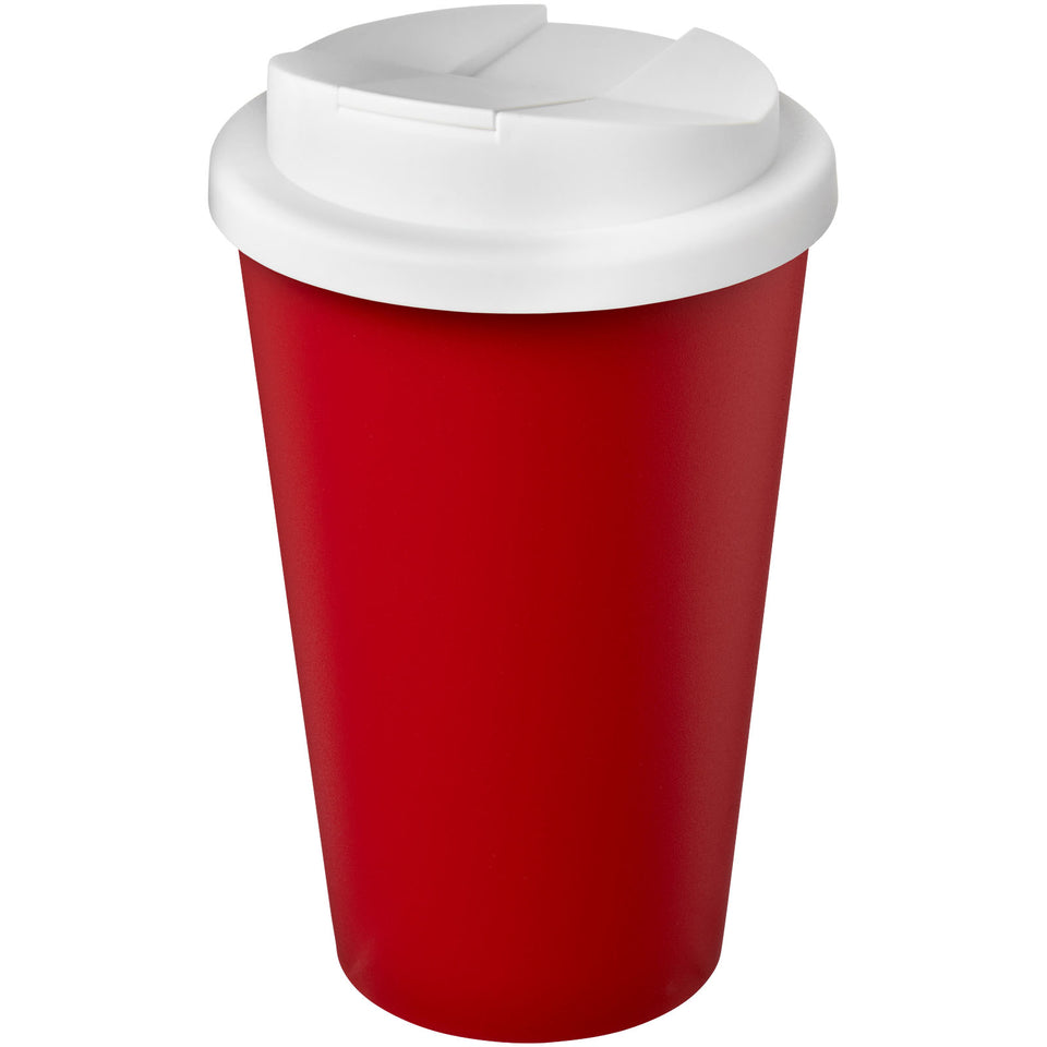 Tazza Americano® Eco da 350 ml in materiale riciclato e con coperchio ermetico personalizzato con logo - Pubblienne
