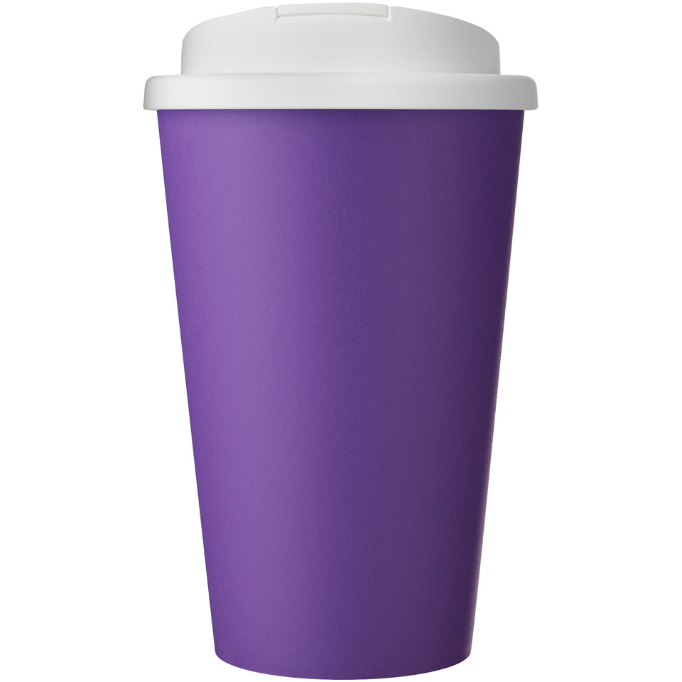 Tazza Americano® Eco da 350 ml in materiale riciclato e con coperchio ermetico personalizzato con logo - Pubblienne