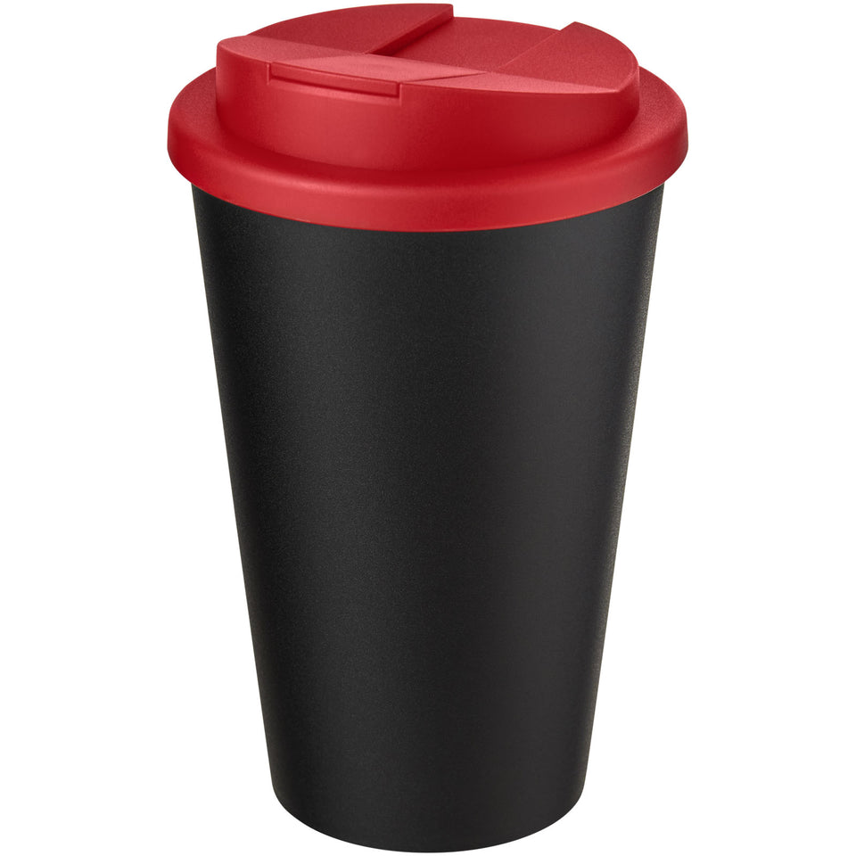 Tazza Americano® Eco da 350 ml in materiale riciclato e con coperchio ermetico personalizzato con logo - Pubblienne