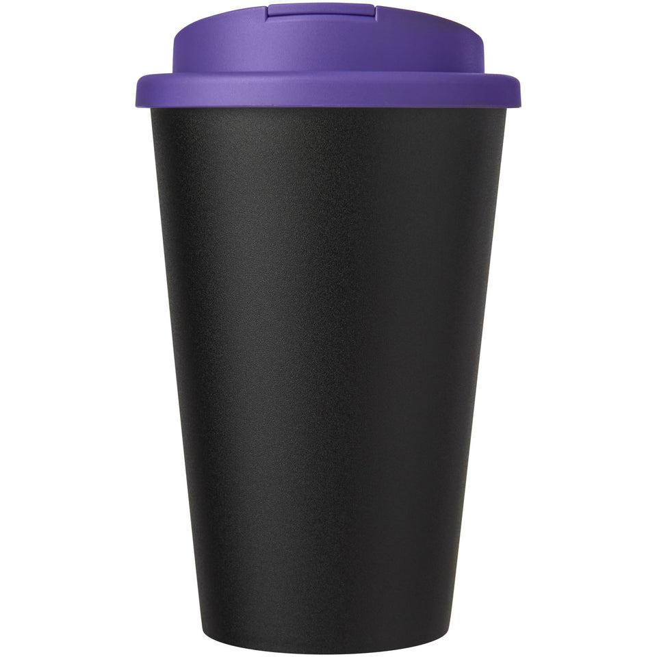 Tazza Americano® Eco da 350 ml in materiale riciclato e con coperchio ermetico personalizzato con logo - Pubblienne