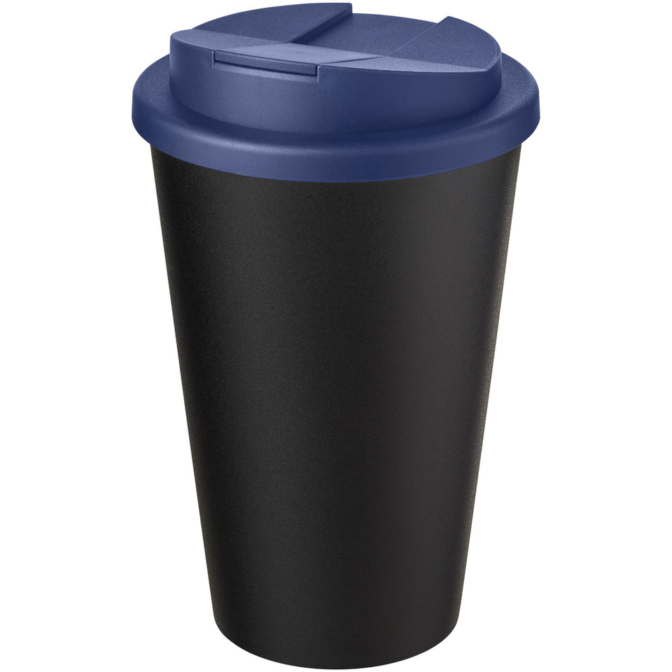 Tazza Americano® Eco da 350 ml in materiale riciclato e con coperchio ermetico personalizzato con logo - Pubblienne