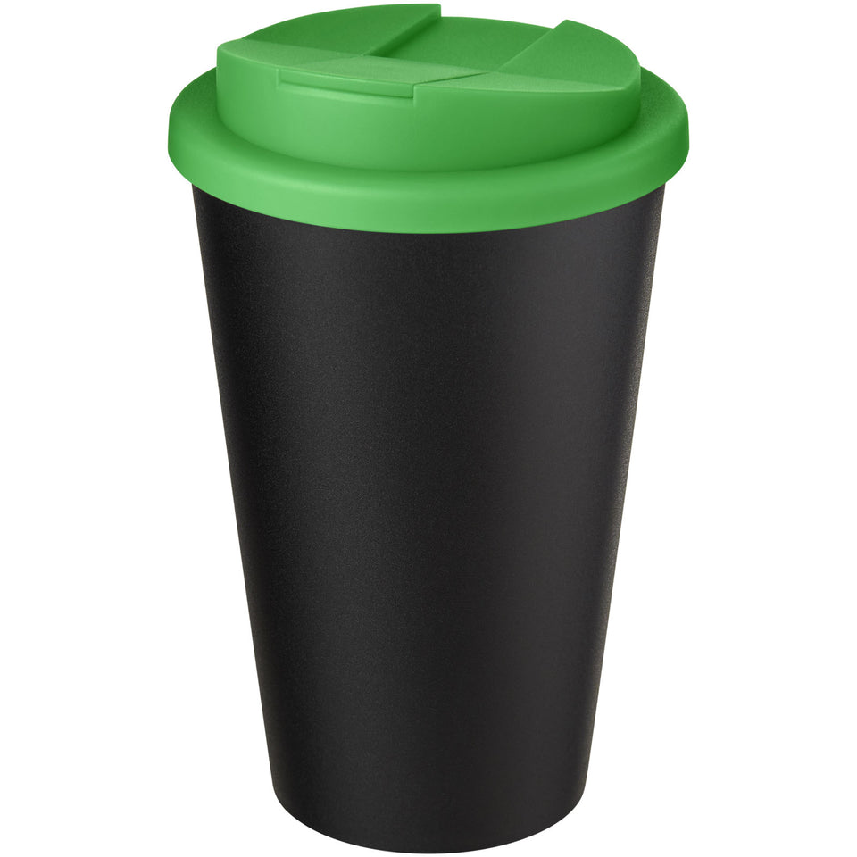 Tazza Americano® Eco da 350 ml in materiale riciclato e con coperchio ermetico personalizzato con logo - Pubblienne