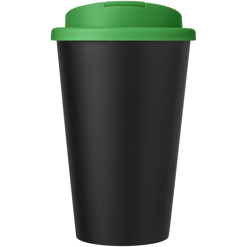 Tazza Americano® Eco da 350 ml in materiale riciclato e con coperchio ermetico personalizzato con logo - Pubblienne