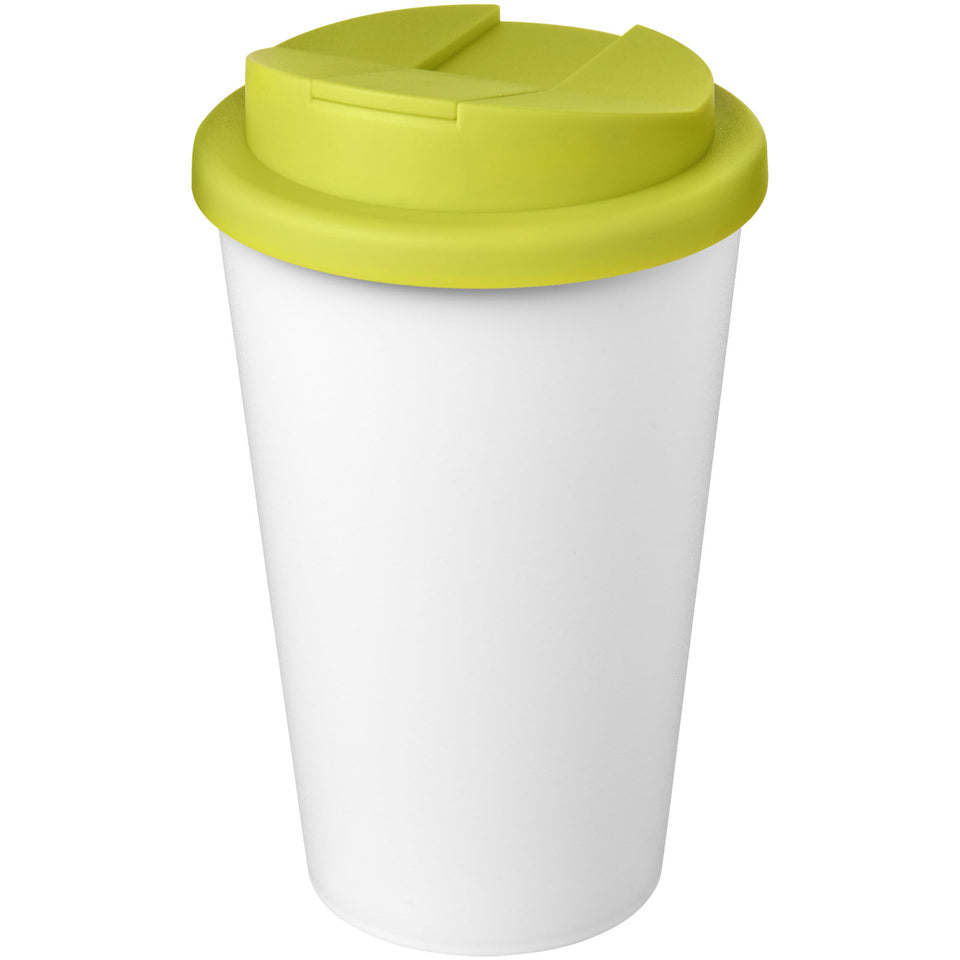 Tazza Americano® Eco da 350 ml in materiale riciclato e con coperchio ermetico personalizzato con logo - Pubblienne