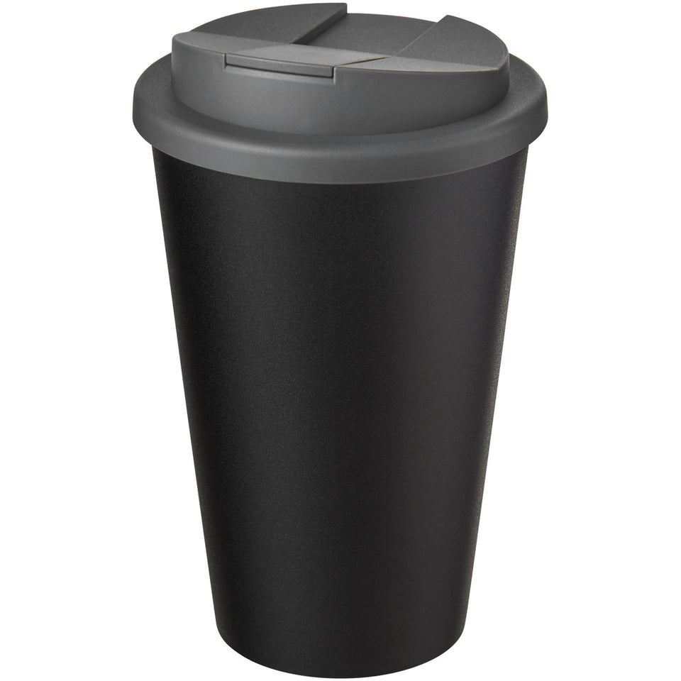 Tazza Americano® Eco da 350 ml in materiale riciclato e con coperchio ermetico personalizzato con logo - Pubblienne