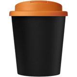 Bicchiere Americano® Espresso Eco da 250 ml in materiale riciclato con coperchio a prova di perdita personalizzato con logo - Pubblienne