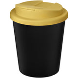 Bicchiere Americano® Espresso Eco da 250 ml in materiale riciclato con coperchio a prova di perdita personalizzato con logo - Pubblienne