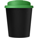 Bicchiere Americano® Espresso Eco da 250 ml in materiale riciclato con coperchio a prova di perdita personalizzato con logo - Pubblienne