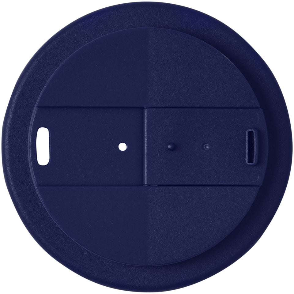 Bicchiere Americano® Espresso Eco da 250 ml in materiale riciclato con coperchio a prova di perdita personalizzato con logo - Pubblienne