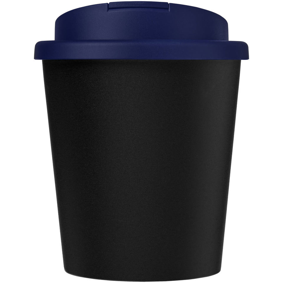 Bicchiere Americano® Espresso Eco da 250 ml in materiale riciclato con coperchio a prova di perdita personalizzato con logo - Pubblienne