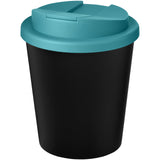 Bicchiere Americano® Espresso Eco da 250 ml in materiale riciclato con coperchio a prova di perdita personalizzato con logo - Pubblienne