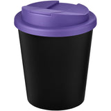 Bicchiere Americano® Espresso Eco da 250 ml in materiale riciclato con coperchio a prova di perdita personalizzato con logo - Pubblienne