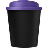 Bicchiere Americano® Espresso Eco da 250 ml in materiale riciclato con coperchio a prova di perdita personalizzato con logo - Pubblienne