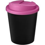 Bicchiere Americano® Espresso Eco da 250 ml in materiale riciclato con coperchio a prova di perdita personalizzato con logo - Pubblienne