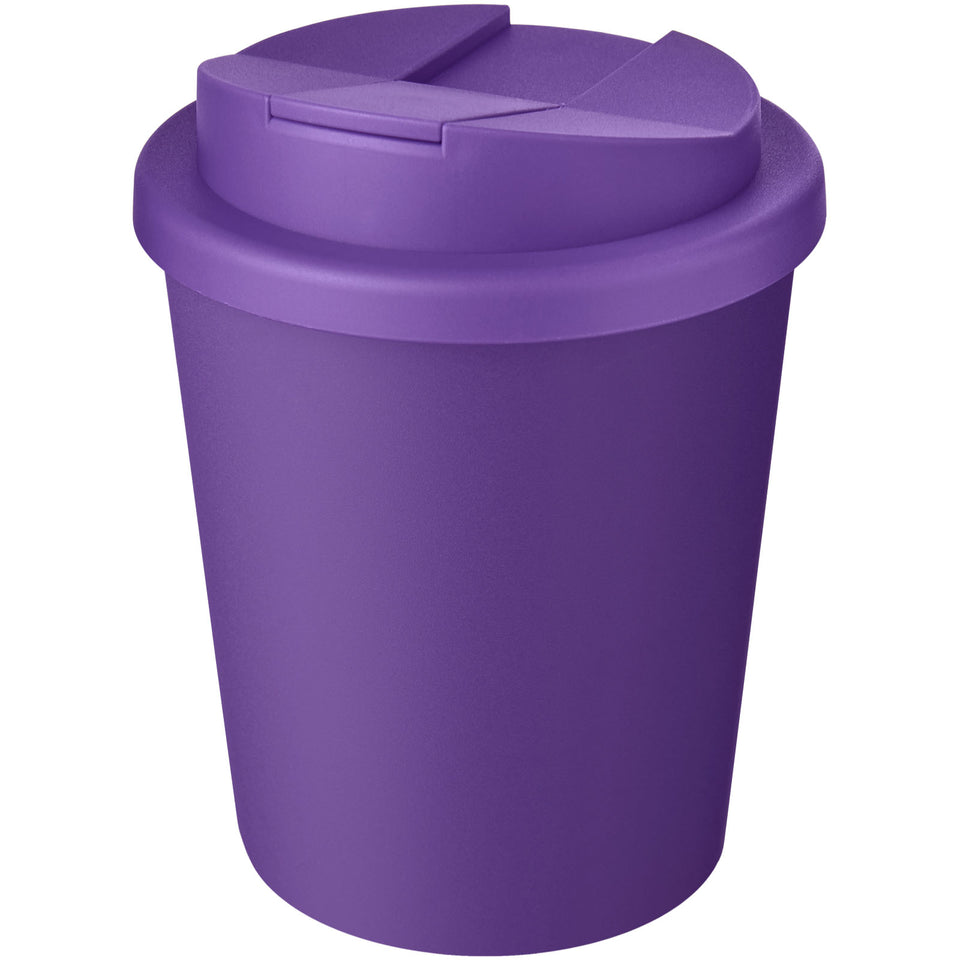 Bicchiere Americano® Espresso Eco da 250 ml in materiale riciclato con coperchio a prova di perdita personalizzato con logo - Pubblienne