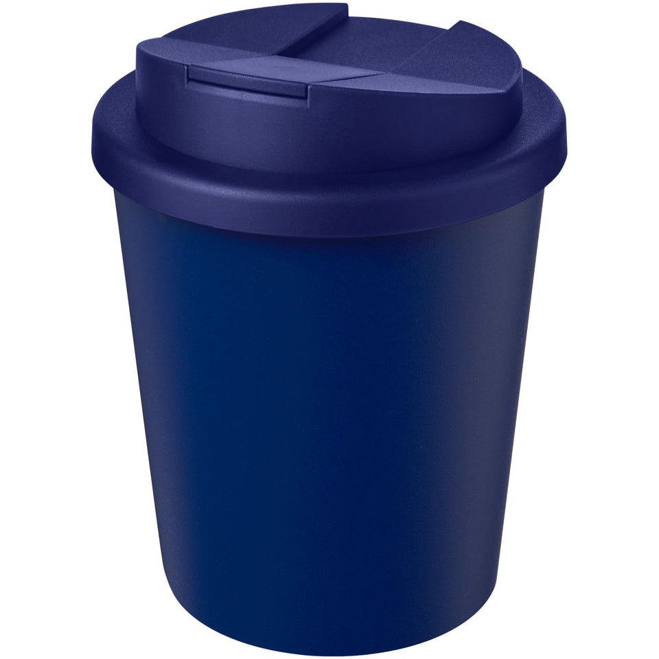 Bicchiere Americano® Espresso Eco da 250 ml in materiale riciclato con coperchio a prova di perdita personalizzato con logo - Pubblienne