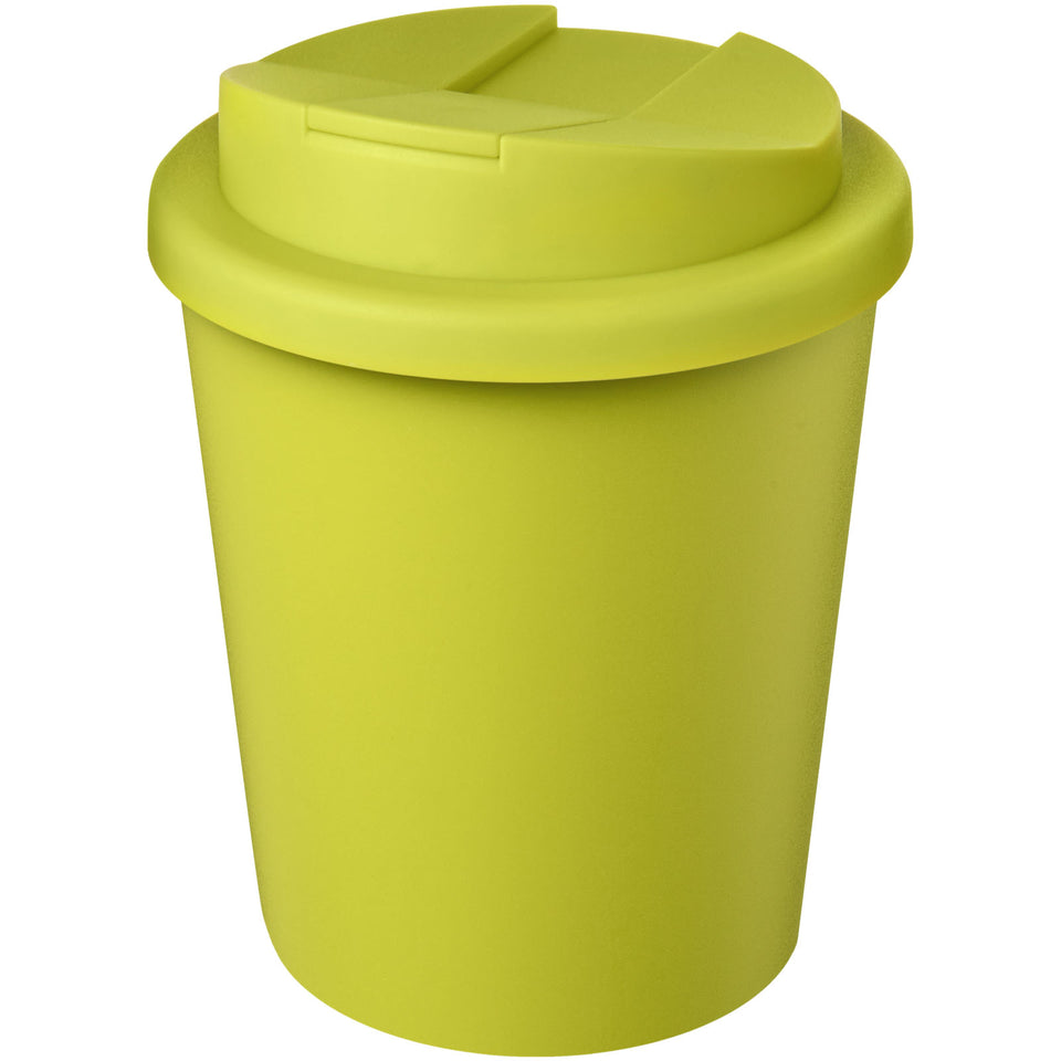 Bicchiere Americano® Espresso Eco da 250 ml in materiale riciclato con coperchio a prova di perdita personalizzato con logo - Pubblienne