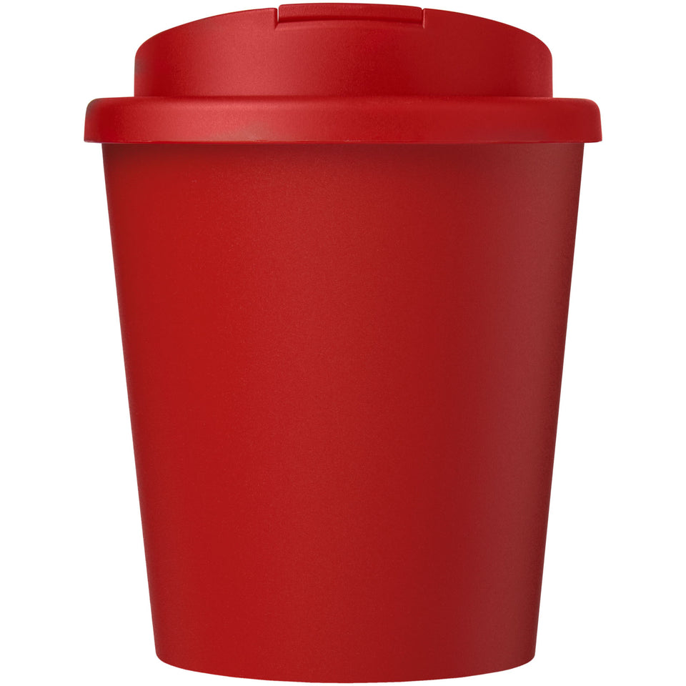 Bicchiere Americano® Espresso Eco da 250 ml in materiale riciclato con coperchio a prova di perdita personalizzato con logo - Pubblienne