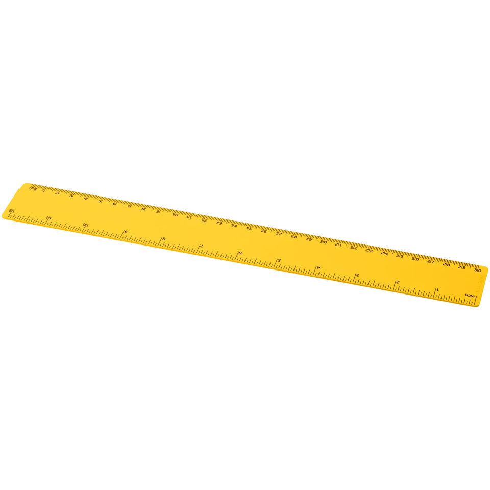 Righello da 30 cm in plastica riciclata Refari personalizzato con logo - Pubblienne
