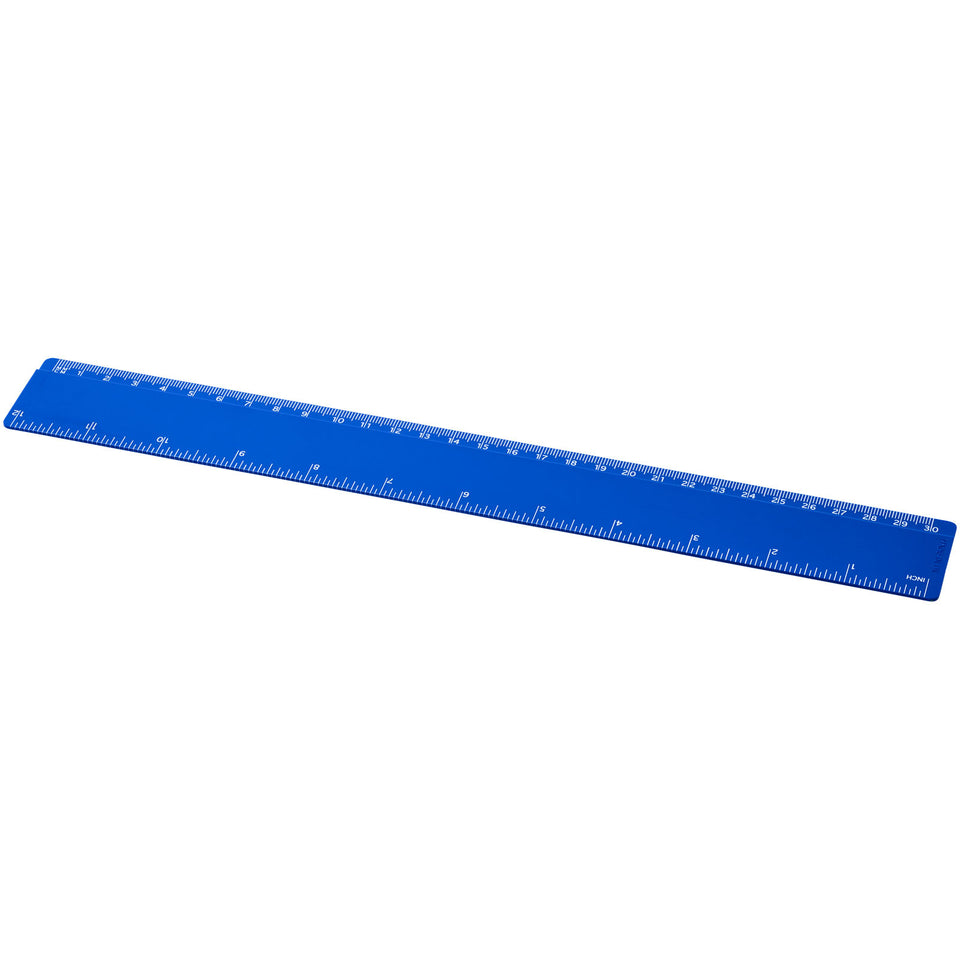 Righello da 30 cm in plastica riciclata Refari personalizzato con logo - Pubblienne
