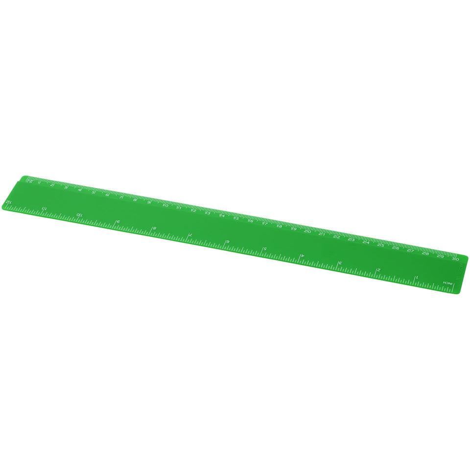 Righello da 30 cm in plastica riciclata Refari personalizzato con logo - Pubblienne