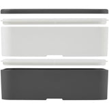 Portavivande a doppio strato MIYO da 700 + 700 ml personalizzato con logo - Pubblienne