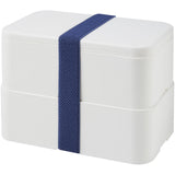 Portavivande a doppio strato MIYO da 700 + 700 ml personalizzato con logo - Pubblienne