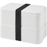 Portavivande a doppio strato MIYO da 700 + 700 ml personalizzato con logo - Pubblienne