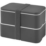 Portavivande a doppio strato MIYO da 700 + 700 ml personalizzato con logo - Pubblienne