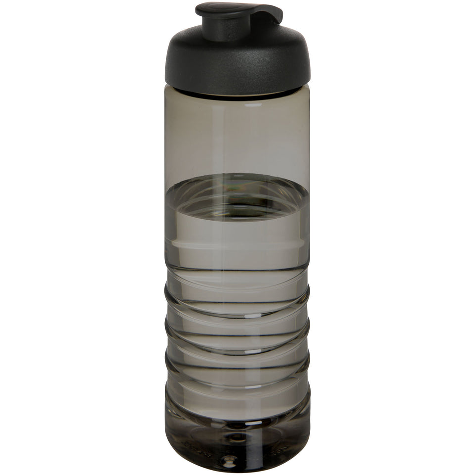 Borraccia sportiva con coperchio a scatto da 750 ml H2O Active® Eco Treble personalizzato con logo - Pubblienne