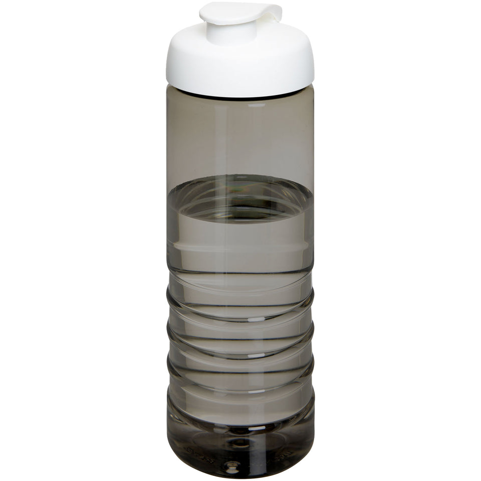 Borraccia sportiva con coperchio a scatto da 750 ml H2O Active® Eco Treble personalizzato con logo - Pubblienne