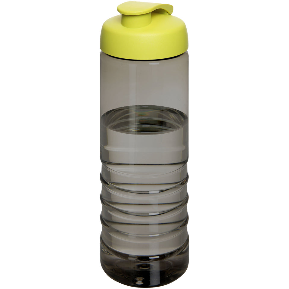 Borraccia sportiva con coperchio a scatto da 750 ml H2O Active® Eco Treble personalizzato con logo - Pubblienne