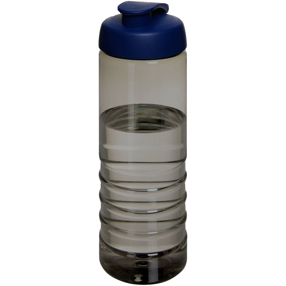 Borraccia sportiva con coperchio a scatto da 750 ml H2O Active® Eco Treble personalizzato con logo - Pubblienne