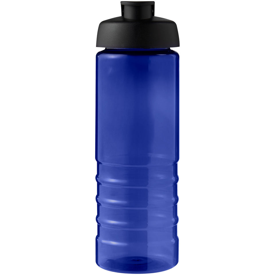 Borraccia sportiva con coperchio a scatto da 750 ml H2O Active® Eco Treble personalizzato con logo - Pubblienne