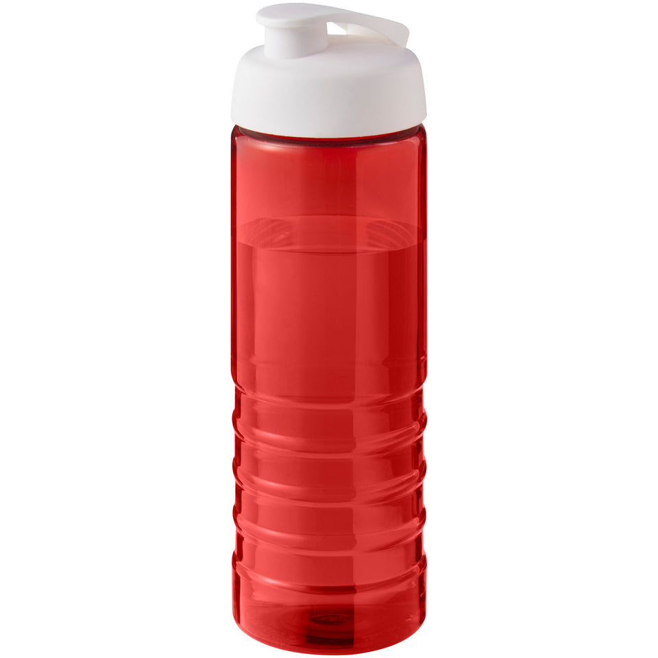 Borraccia sportiva con coperchio a scatto da 750 ml H2O Active® Eco Treble personalizzato con logo - Pubblienne