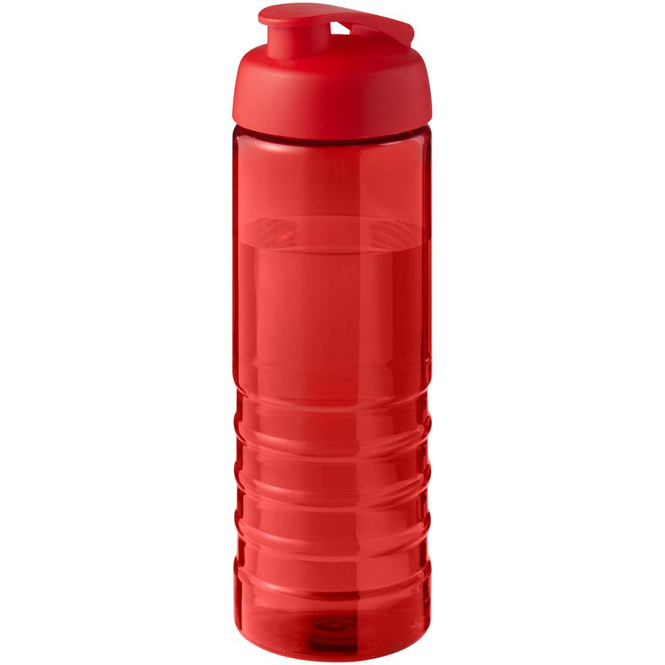 Borraccia sportiva con coperchio a scatto da 750 ml H2O Active® Eco Treble personalizzato con logo - Pubblienne
