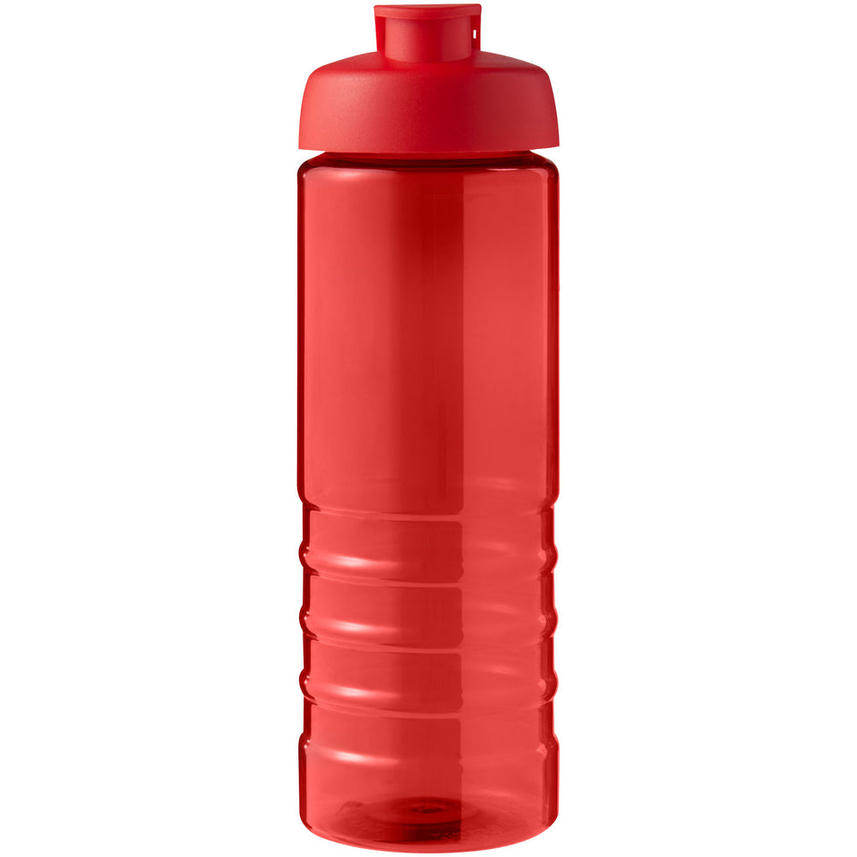 Borraccia sportiva con coperchio a scatto da 750 ml H2O Active® Eco Treble personalizzato con logo - Pubblienne