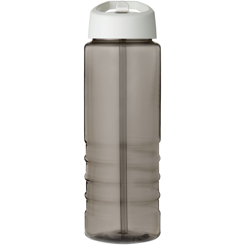 Borraccia sportiva con coperchio a beccuccio da 750 ml H2O Active® Eco Treble personalizzato con logo - Pubblienne