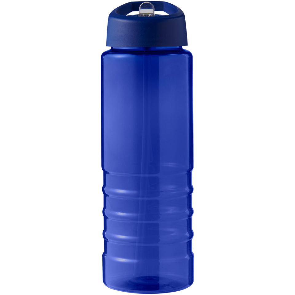 Borraccia sportiva con coperchio a beccuccio da 750 ml H2O Active® Eco Treble personalizzato con logo - Pubblienne