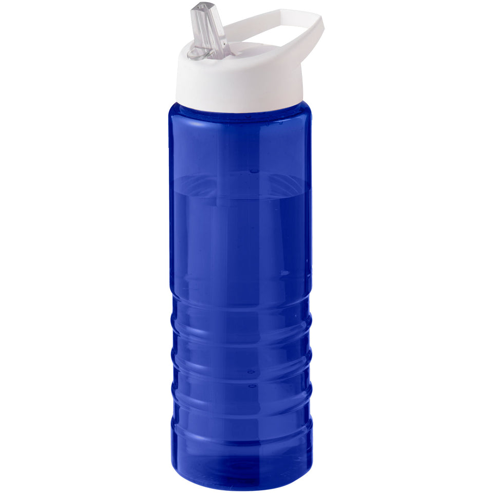 Borraccia sportiva con coperchio a beccuccio da 750 ml H2O Active® Eco Treble personalizzato con logo - Pubblienne