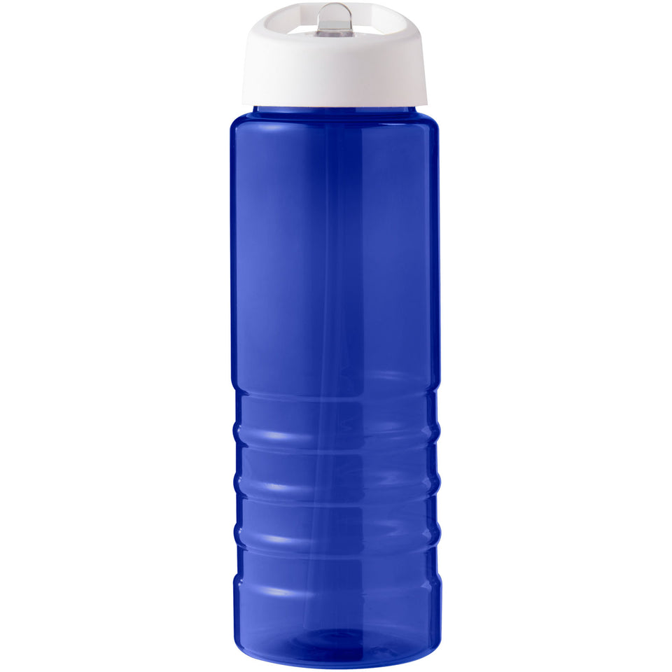 Borraccia sportiva con coperchio a beccuccio da 750 ml H2O Active® Eco Treble personalizzato con logo - Pubblienne