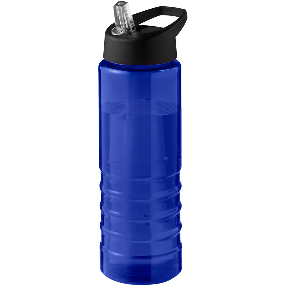 Borraccia sportiva con coperchio a beccuccio da 750 ml H2O Active® Eco Treble personalizzato con logo - Pubblienne