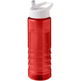 Borraccia sportiva con coperchio a beccuccio da 750 ml H2O Active® Eco Treble personalizzato con logo - Pubblienne