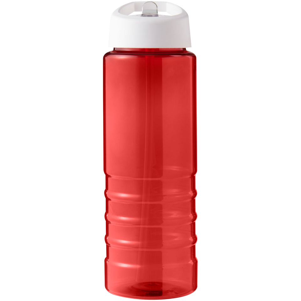 Borraccia sportiva con coperchio a beccuccio da 750 ml H2O Active® Eco Treble personalizzato con logo - Pubblienne