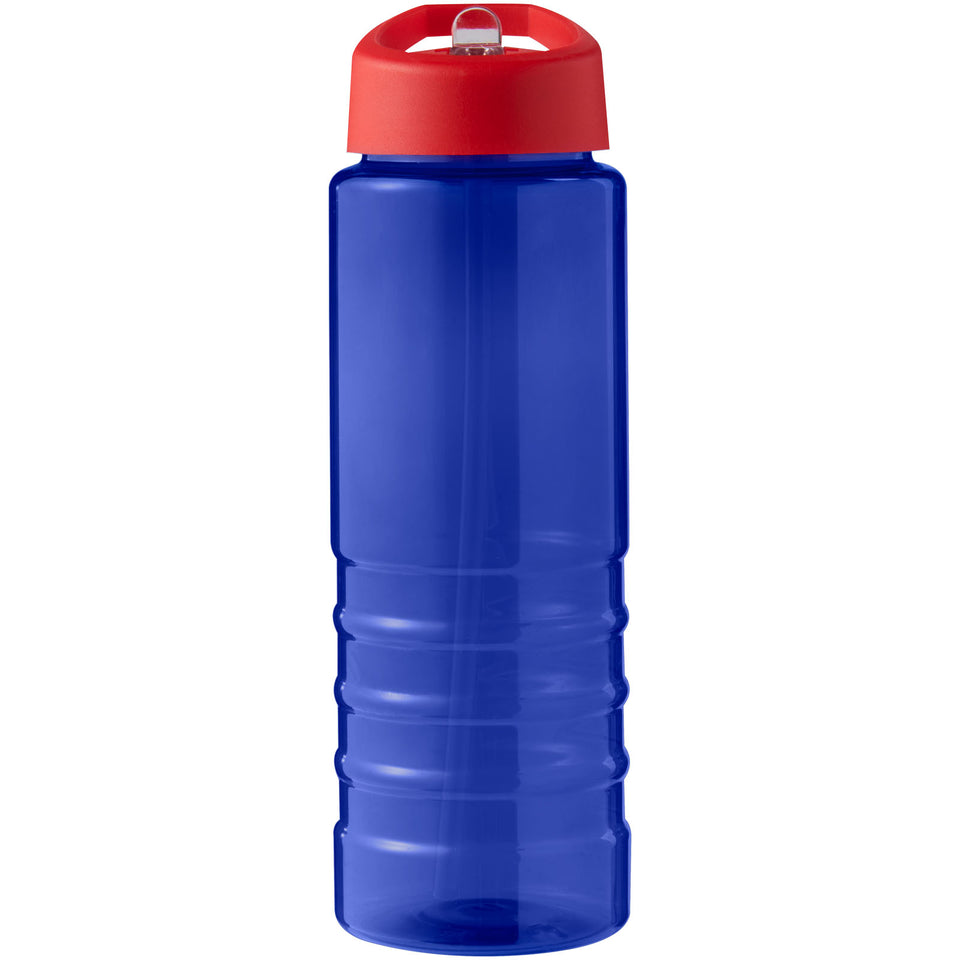 Borraccia sportiva con coperchio a beccuccio da 750 ml H2O Active® Eco Treble personalizzato con logo - Pubblienne